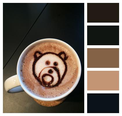 Teddy Bear Coffee Cup Coffee Image